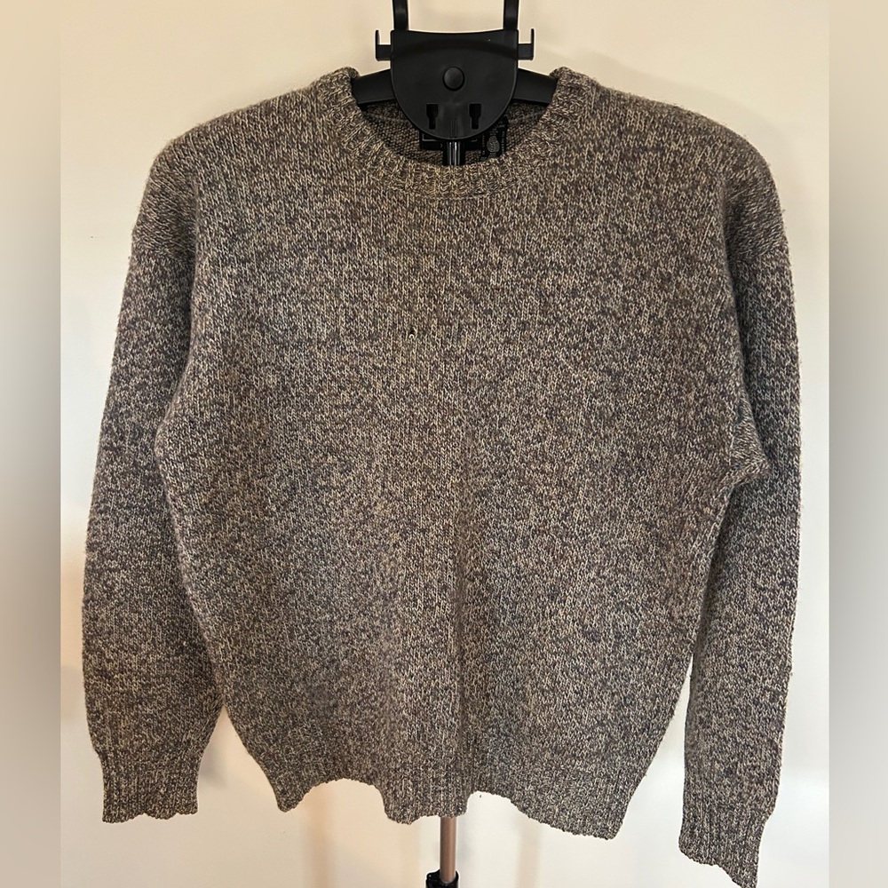 Vintage Fox Shetland Wool Knit Crewneck Sweater XL